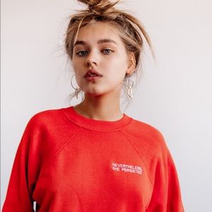 MATE the Label “Nevertheless,” S/M Red Sweater
